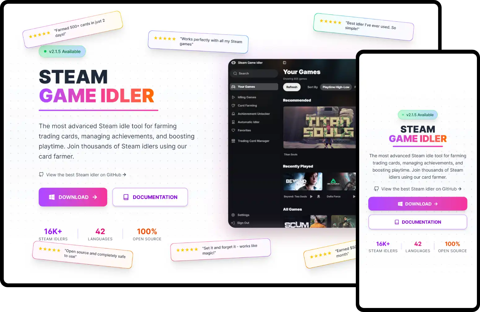 Steam Game Idler
